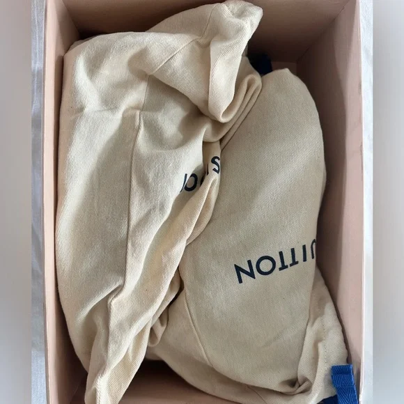 Louis Vuitton Black Suede & Monogram Low-Top Sneakers with Gold Accent - Picture 10 of 16